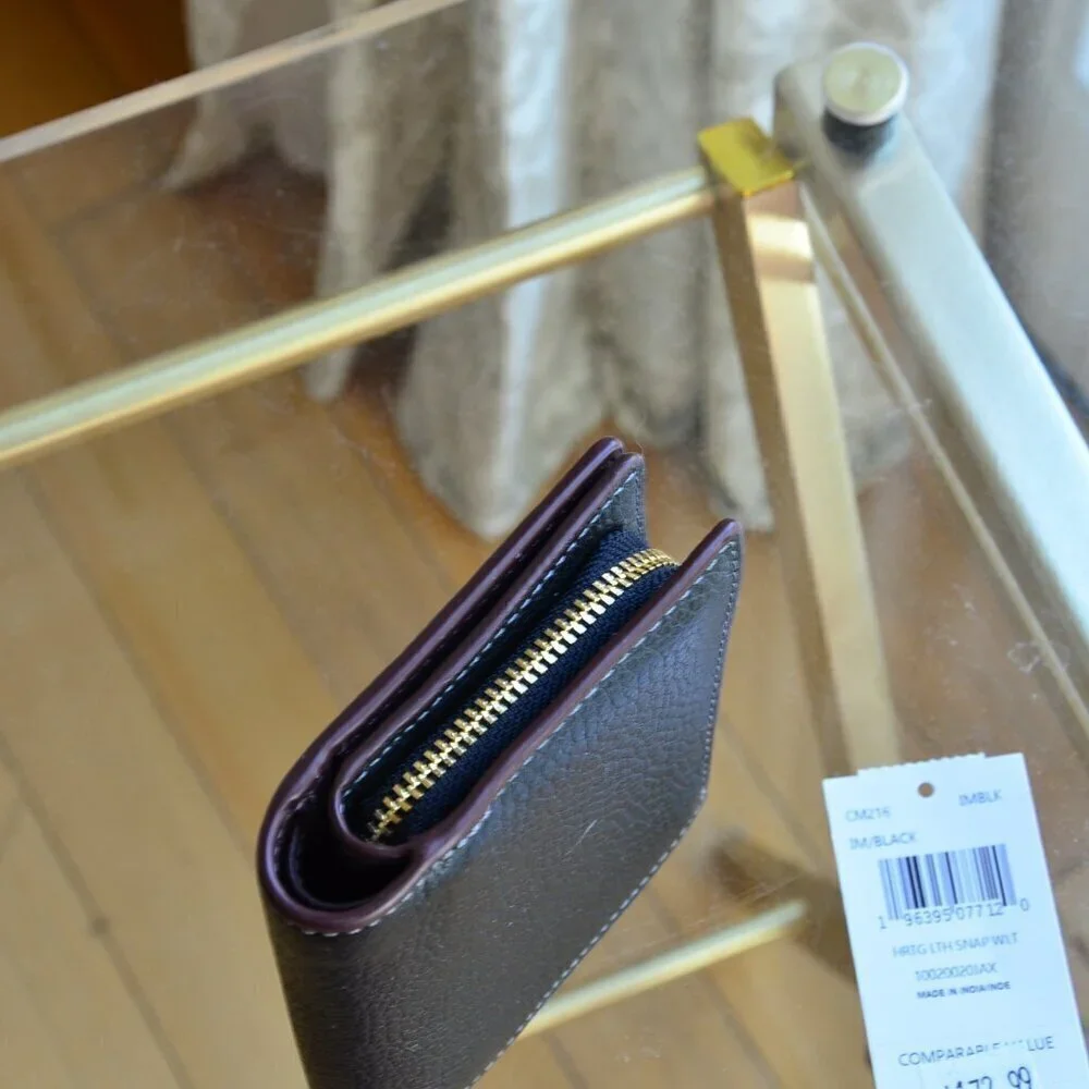 Coach CM216 SNAP WALLET WITH COACH HERITAGE